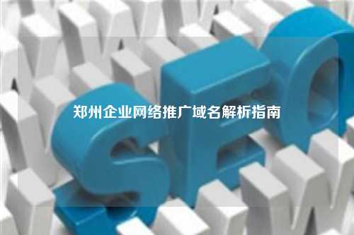 郑州企业网络推广域名解析指南